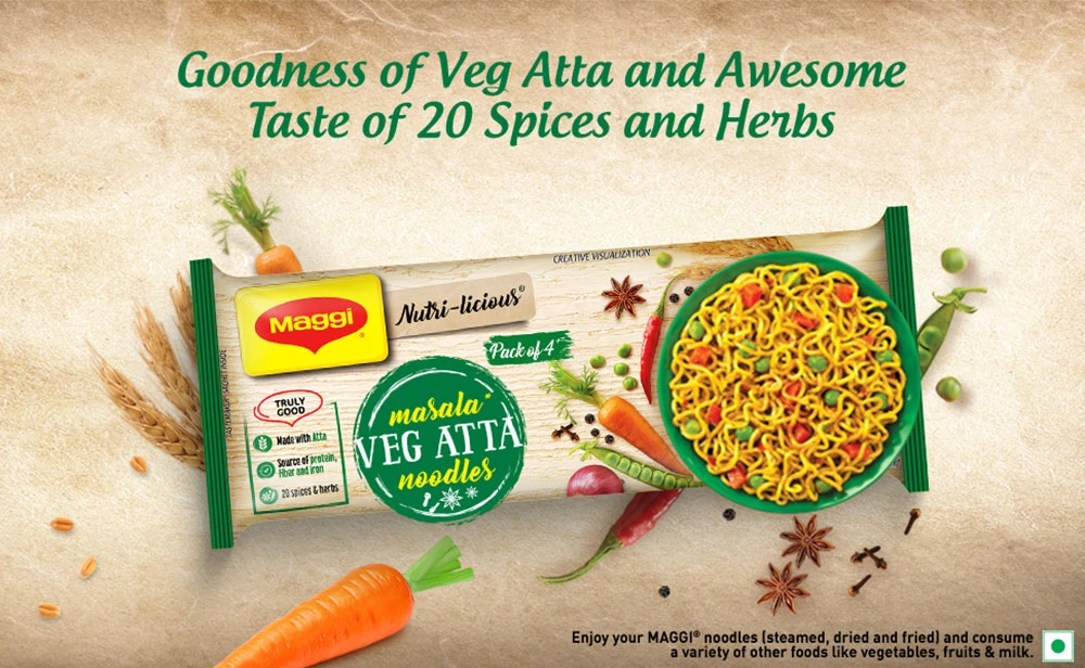 Maggi Atta Noodels (Pack of 4) 290 g