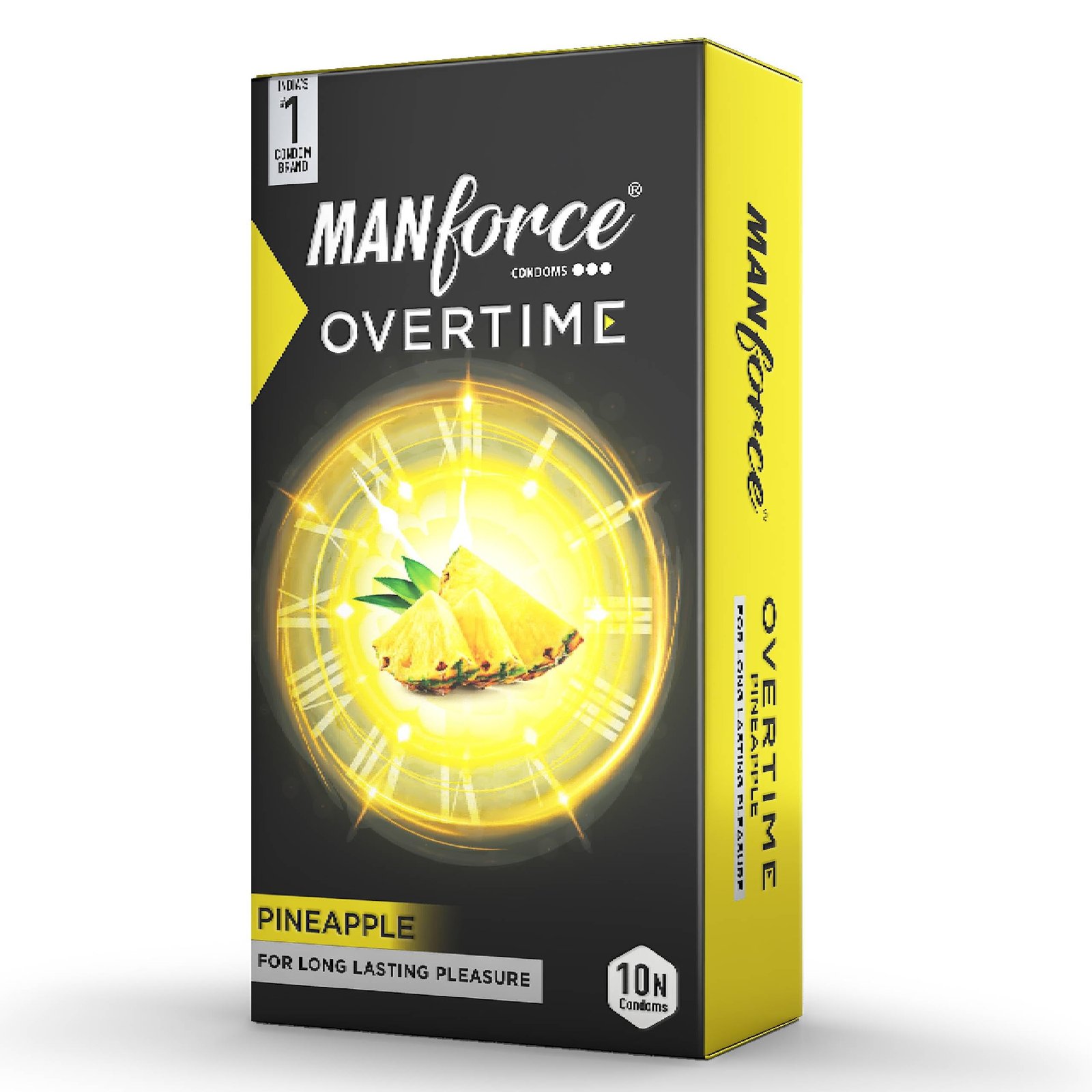 Manforce Overtime Condoms Pineapple Flavoured