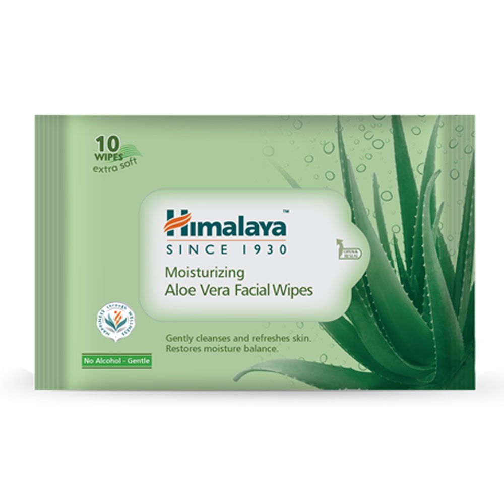 Himalaya Moisturizing Aloe Vera Facial Wipes (10'Nos)