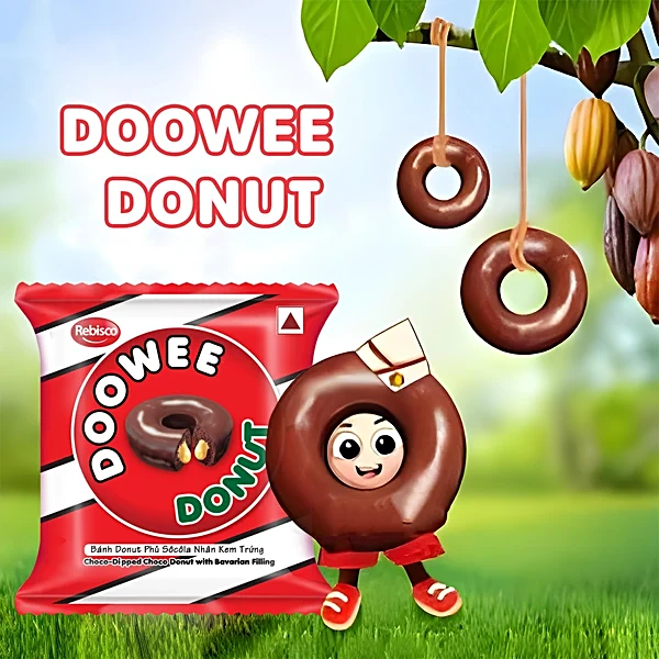 Doowee Choco Dipped Donut