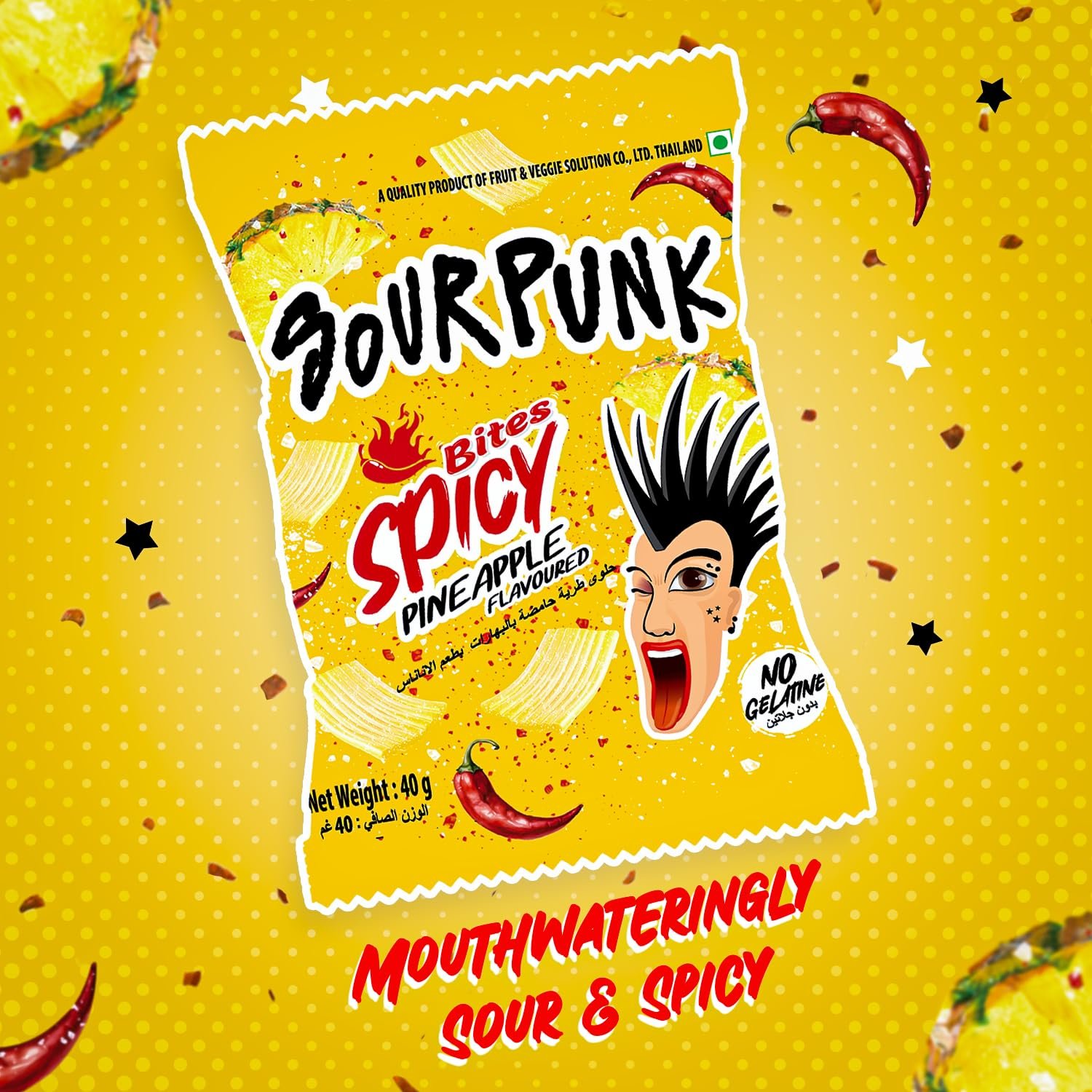 Sour Punk Spicy Bites Pineapple (Imported)