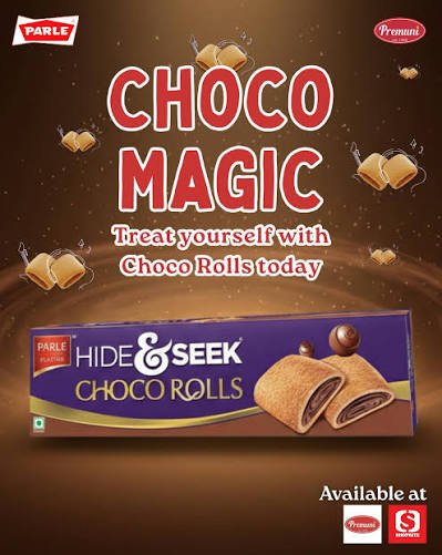 Parle Hide & Seek Choco Rolls