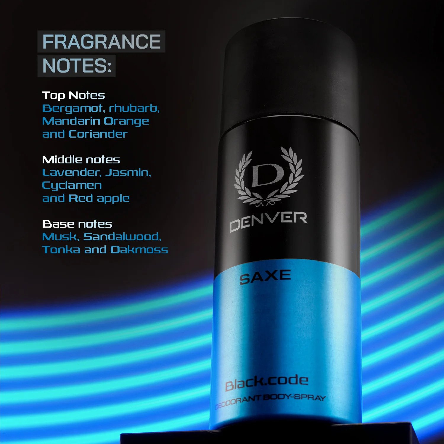 Denver Black Code Saxe Deo 150 ml