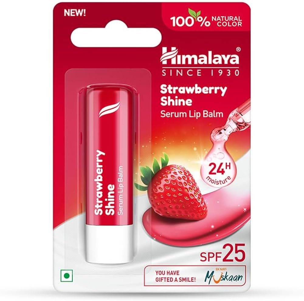 Himalaya Strawberry Shine Serum Lip Balm