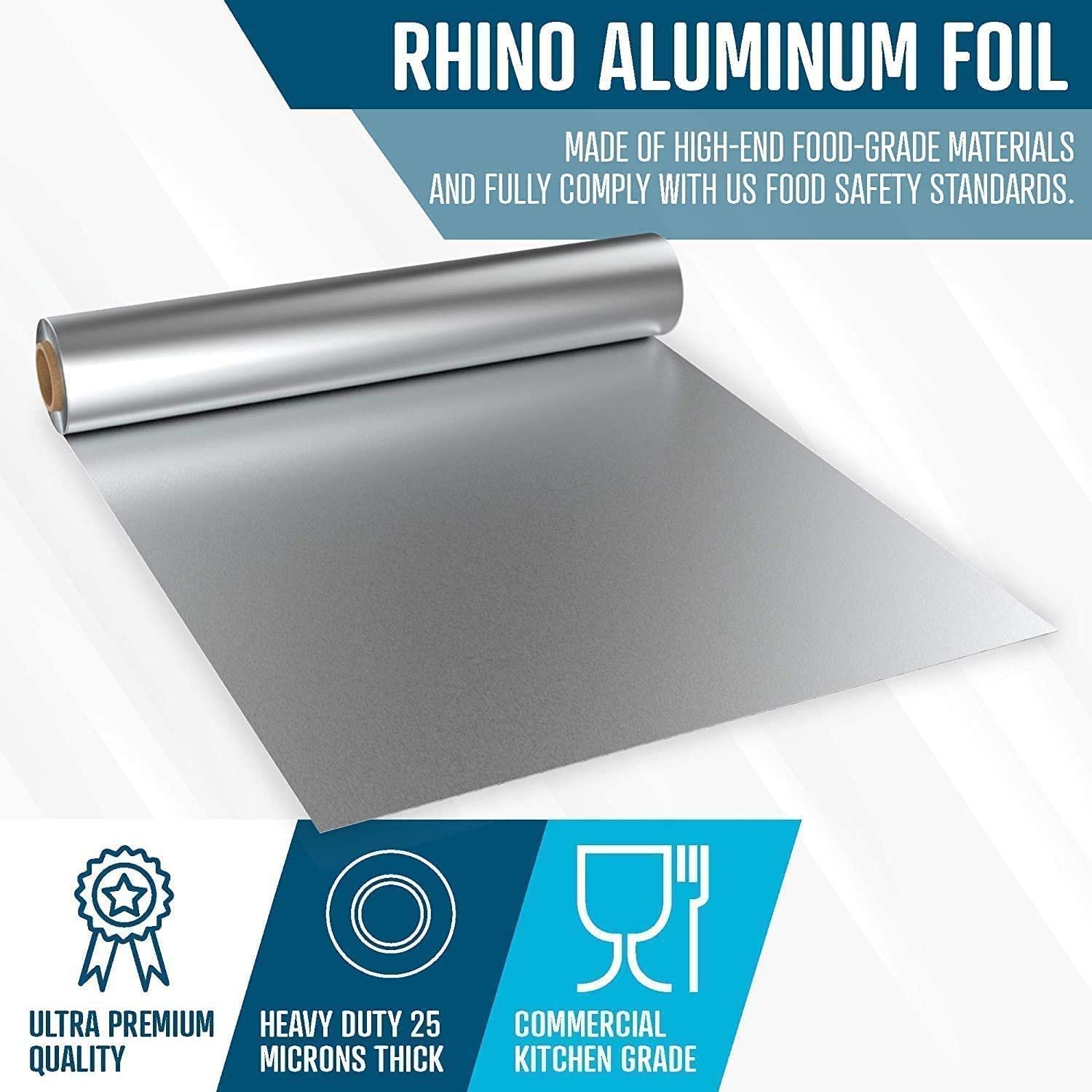 Rhino Food Grade Aluminium Foil 9 Mtr