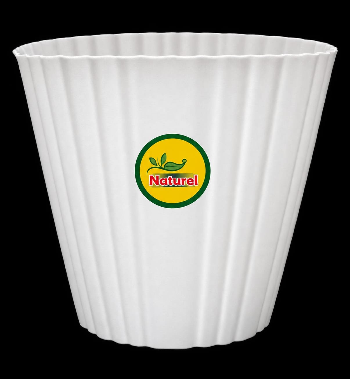Levy Flower Pot Round White 12"