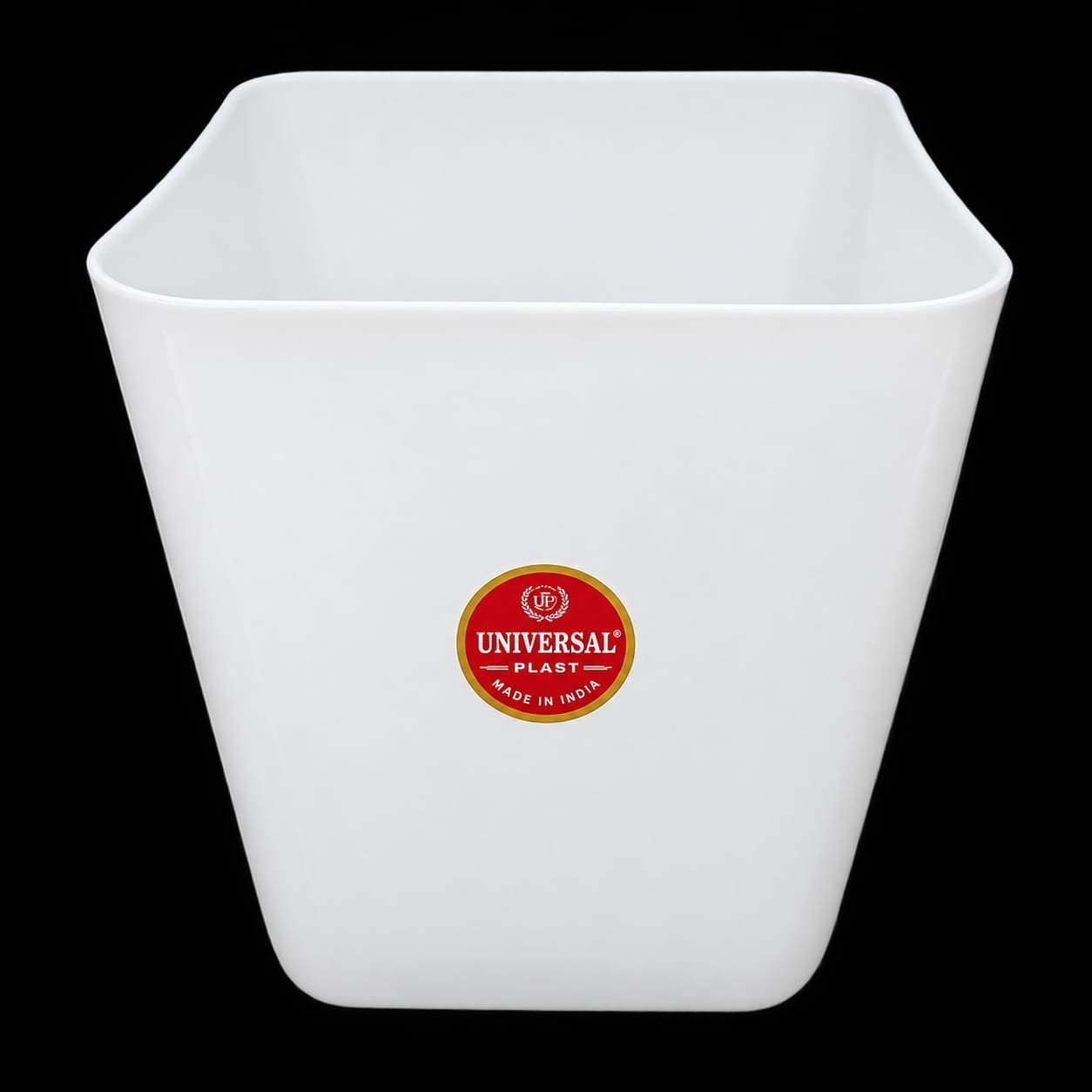 Lily Flower Pot Square White 6"
